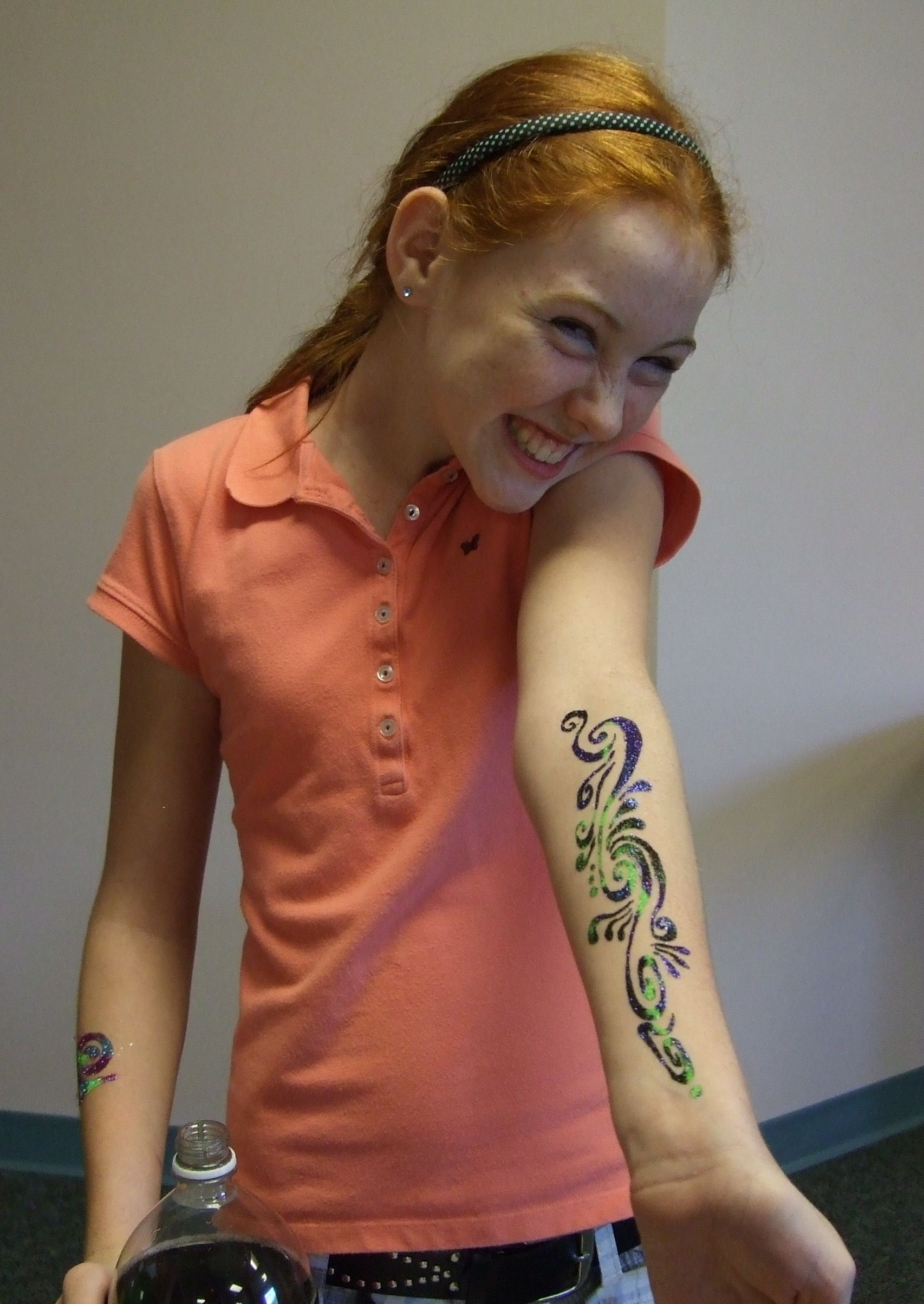 Erin’s Glitter Tattoo | Teens of the Chili Public Library